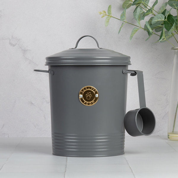 Decorative dog food outlet container